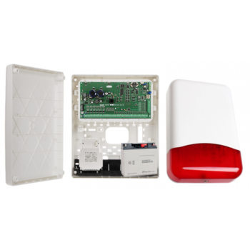 ZESTAW ALARMOWY SATEL INTEGRA 256 PLUS + OPU-3P + AWT800 + 17Ah + SYRENA TI700